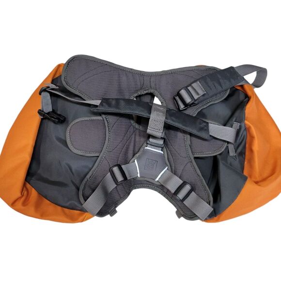 RuffWear Dog Backpack Small Hiking Dual Saddlebag Orange Outdoor Camping Travel - Picture 2 of 7